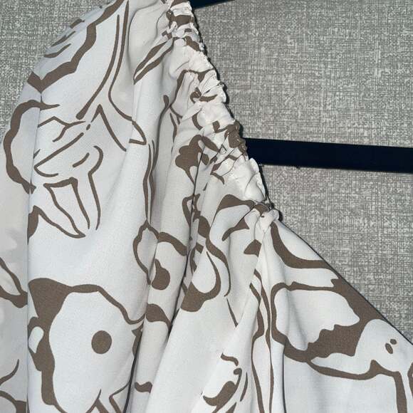 Entro Beige Print Long Sleeves Romper - Picture 7 of 7